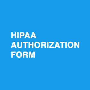HIPAA Authorization form