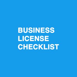 Business License Checklist