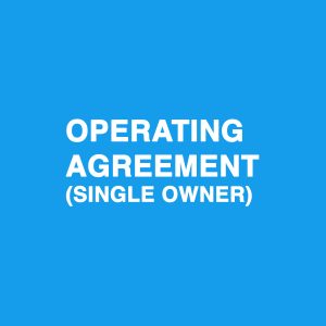 Operating Agreement (Single Owner)
