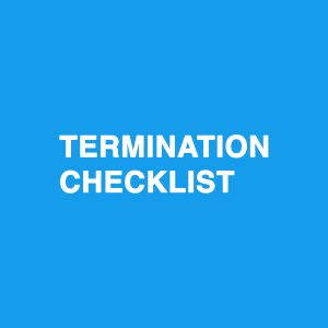 Termination Checklist